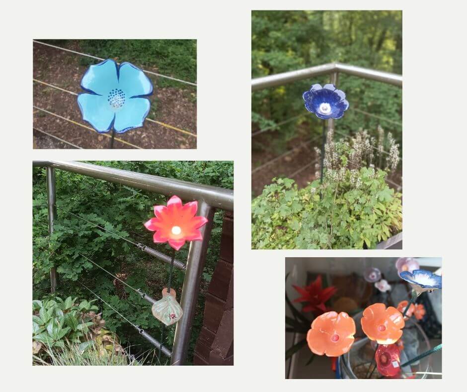 Créations Eva P. Fleurs céramique sur commande